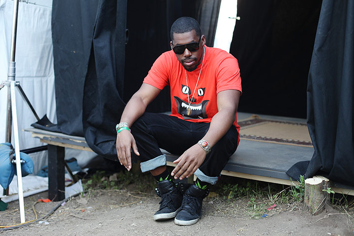 SXSW: Flying Lotus waits to go on stage at The Fader Fort 
