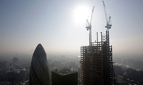 Views the Gherkin and Shard being built
