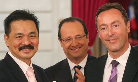 Airbus deal with Lion Air. Fabrice Brégier, Rusdi Kirana, Francois Hollande