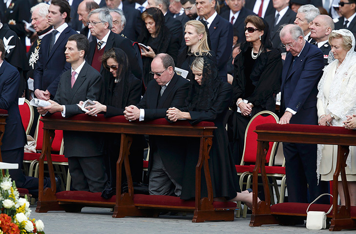 Inaugural Mass: Monaco's Prince Albert and Princess Charlene