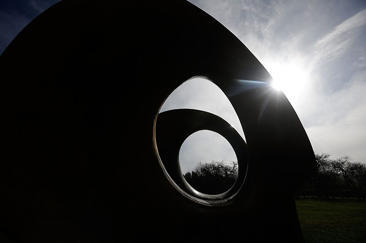 Moore Rodin: Henry Moore's Double Oval installed at The Henry Moore Foundation