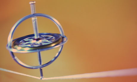 Gyroscope Balancing on String