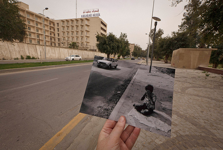 Iraq then and now: Abu Nawas Street in Baghdad