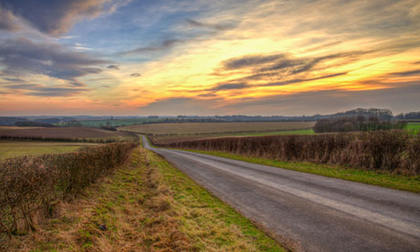 Sunset, Lincolnshire wolds