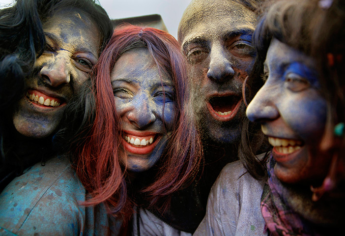 24 hours in pictures: Revellers celebrate 