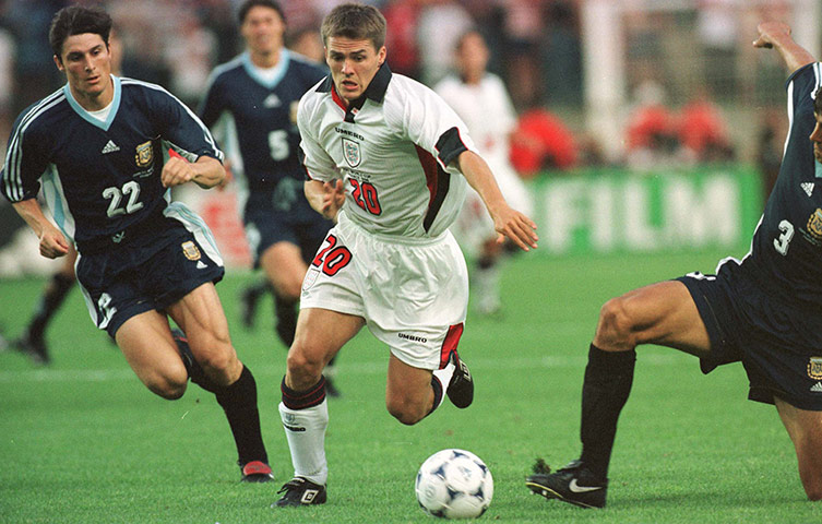 Michael Owen: Michael Owen against Argentina at 1998 World Cup
