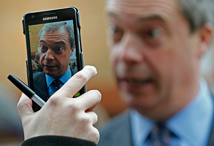24 Hours: UKIP leader Nigel Farage is filmed giving an interview in Eastleigh