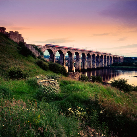 Railways: The Royal Border Railway Viaduct at Berwick upon Tweed