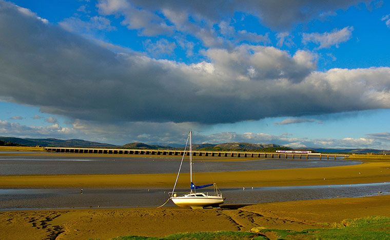 Railways: Kent Estuary at Arnside, Cumbria