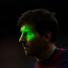 clasico 2: Lionel Messi is illuminated by a laser