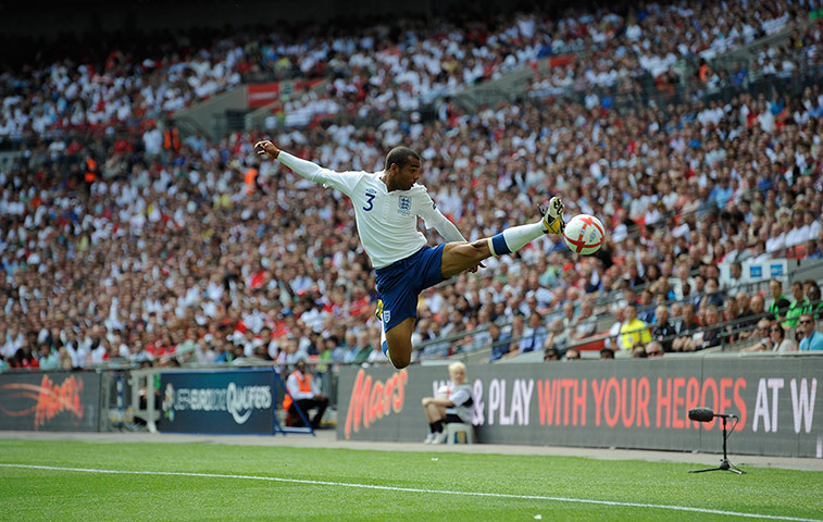 England kits: Ashley Cole