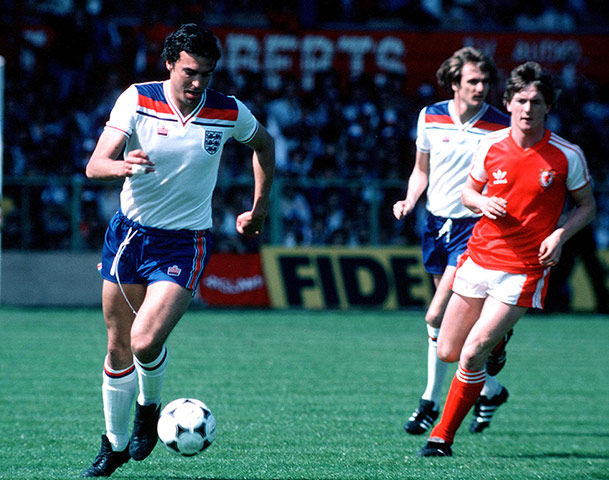 England kits: Trevor Brooking