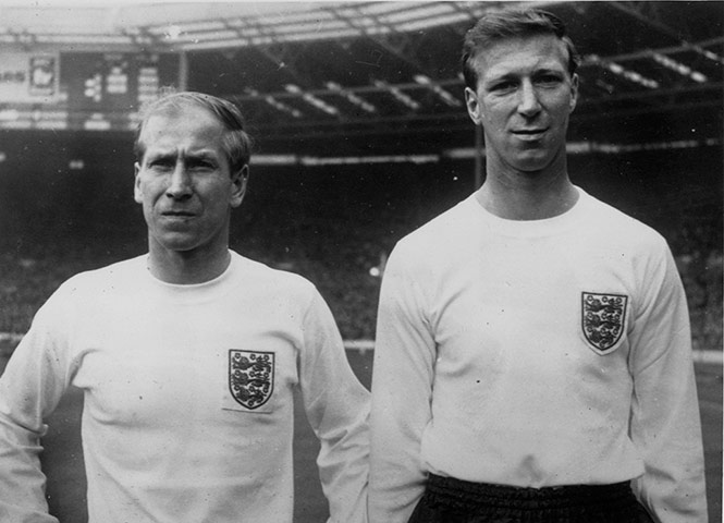 England kits: Bobby And Jack Charlton