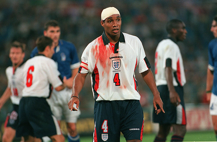 England kits: Paul Ince