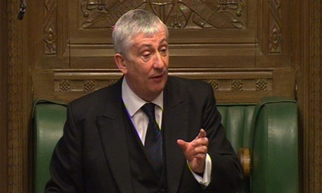 Lindsay Hoyle: putting those rowdy MPs in their place.