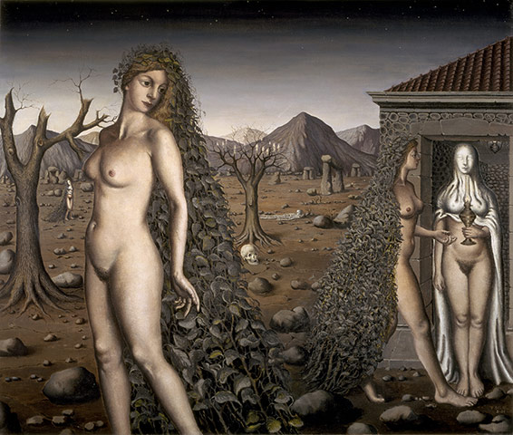 Witches: L'Appel de la Nuit by Paul Delvaux, 1938 