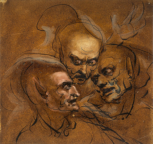 Witches: John Runciman's study of Three Satyrs Heads