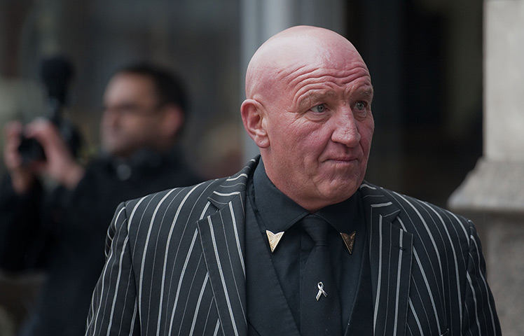 Bruce Reynolds funeral: Dave Courtney at the funeral