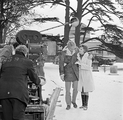 The Servant: James Fox & Wendy Craig filming a scene