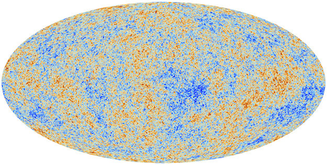 Planck's map of the cosmic microwave background.