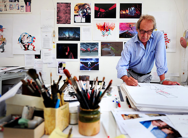 Portrait of the artist: Cartoonist Gerald Scarfe in his London studio