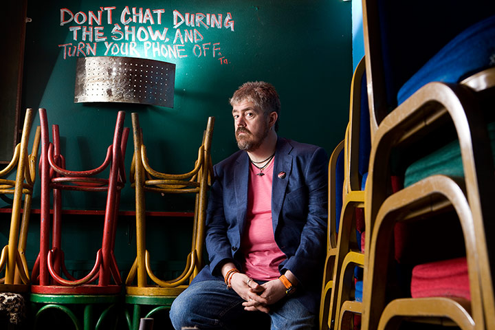 Portrait of the artist: Phil Jupitus at the Stand Club at the Edinburgh Festival Fringe