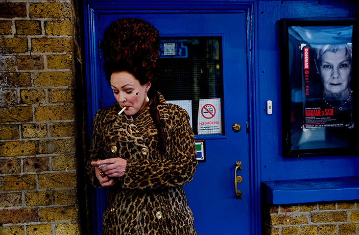 Portrait of the artist: Actor Frances Barber backstage at the Wyndhams Theatre
