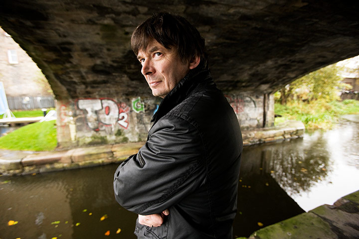 Portrait of the artist: Crime writer Ian Rankin by the Union Canal, Edinburgh