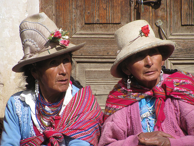 Peruvian villagers