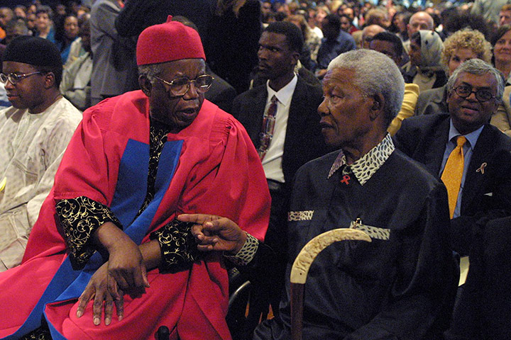 Chinua Achebe gallery: Chinua Achebe and Nelson Mandela