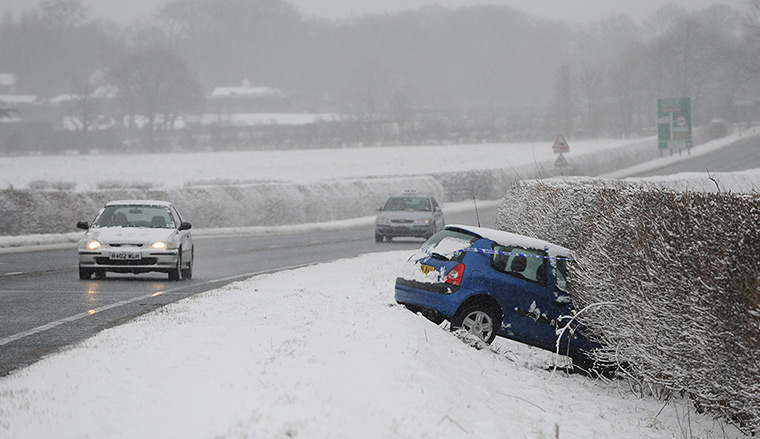 Uk snow update: Snow And Rain Hit Britain In Coldest March For 50 Years