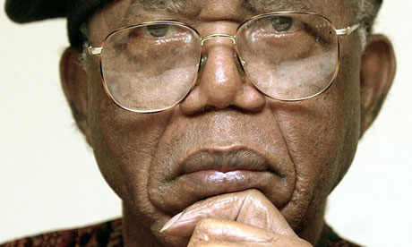 (FILES) Nigerian writer Chinua Achebe gi