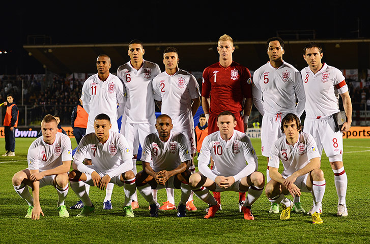 San Marino versus England: England team