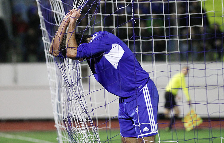 San Marino v England 2: San Marino's Alessandro Della Valle