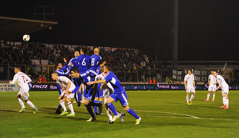 San Marino v England 2: Wayne Rooney free-kick