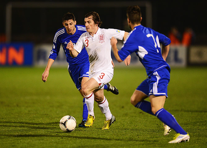 San Marino v England 2: Leighton Baines goes on another marauding run