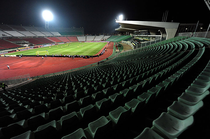 other world cup games: A general view shows the empty statium 