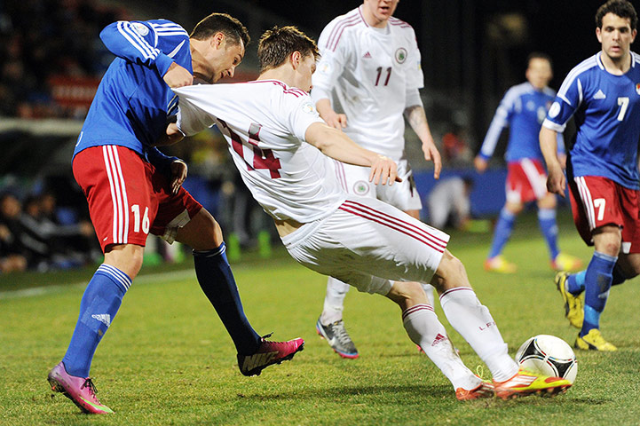other world cup games: Ritvars Rugins and Philippe Erne