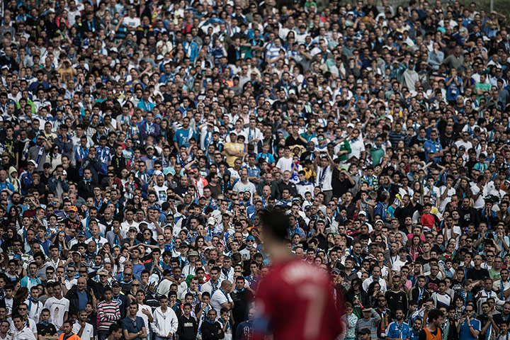other world cup games: Israel fans watch the game against Portugal