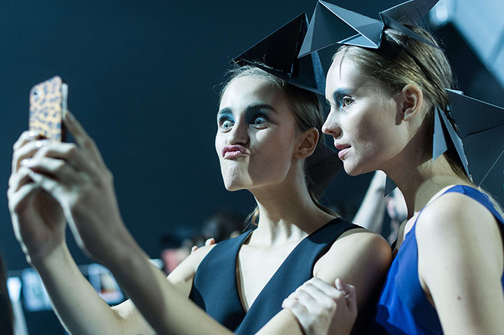 24 hours: Models take their own snapshots backstage
