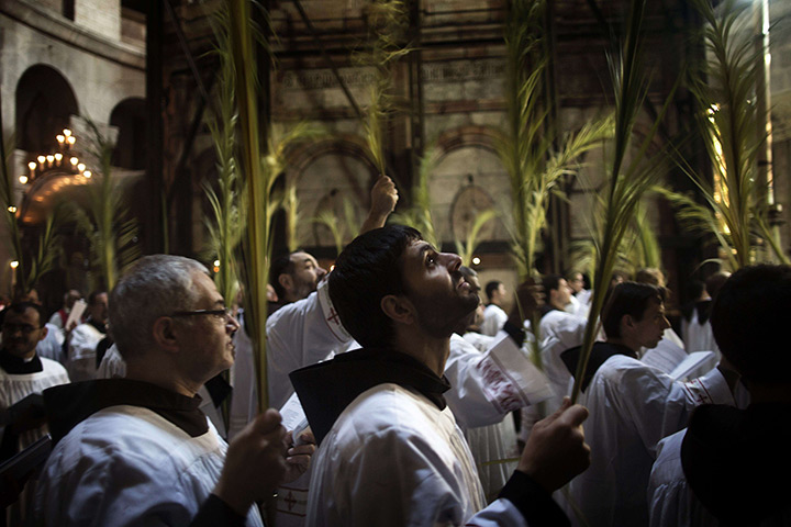 24 hours: Palm Sunday procession at the Church of the Holy Sepulchre