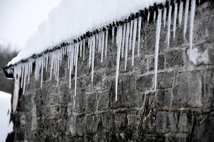 Readers' snow pictures: icicles