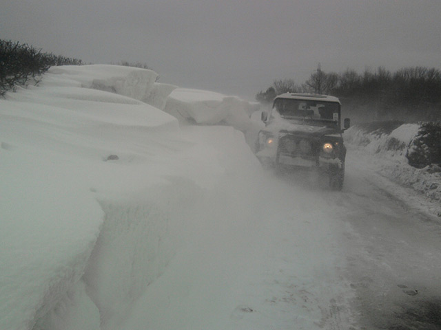 Readers' snow pictures: Snow Drifts Derbyshire