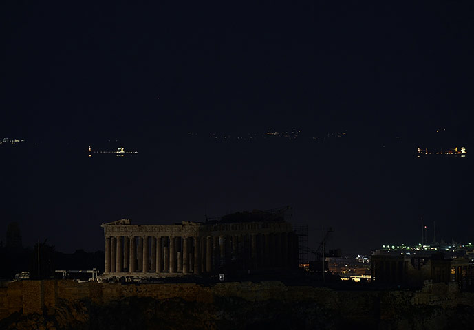 WWF Earth Hour: A combination picture shows the ancient
