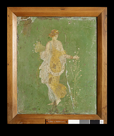 Pompeii at the BM: Flora wall painting