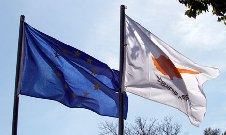 EU and Cypriot flags