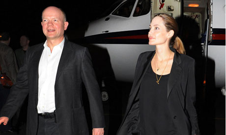 William Hague and Angelina Jolie