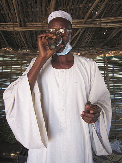 Darfur fashion: Most men will wear a white jalabiya robes