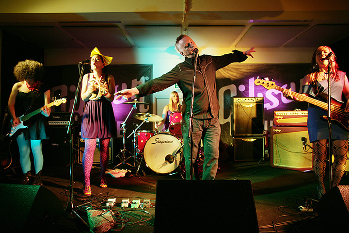 Bily Bragg: 2008: Billy Bragg, musician, with pop group The Mentalists