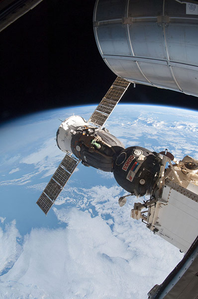 A month in Space: Soyuz 33 (TMA-07M) docked to the Rassvet Mini-Research Module 1 (MRM1)
